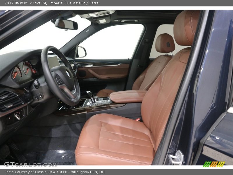 Imperial Blue Metallic / Terra 2017 BMW X5 xDrive35i