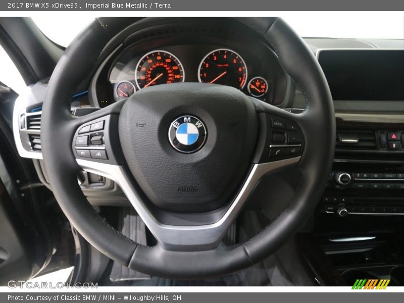 Imperial Blue Metallic / Terra 2017 BMW X5 xDrive35i