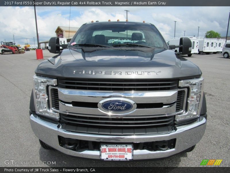Magnetic / Medium Earth Gray 2017 Ford F550 Super Duty XL Regular Cab 4x4 Rollback Truck