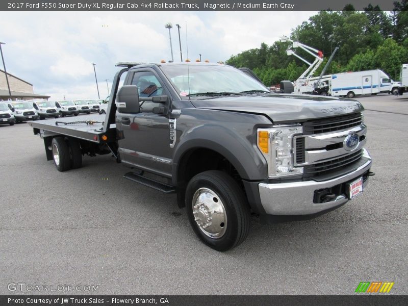 Magnetic / Medium Earth Gray 2017 Ford F550 Super Duty XL Regular Cab 4x4 Rollback Truck