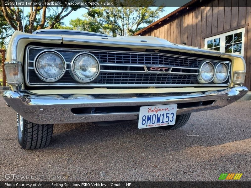 Meadowlark Yellow / Black 1968 Ford Torino GT Fastback