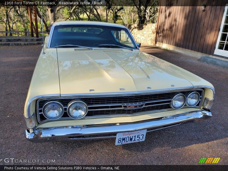 Meadowlark Yellow / Black 1968 Ford Torino GT Fastback