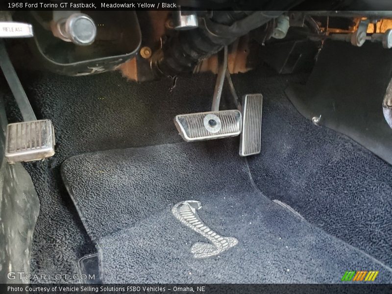Meadowlark Yellow / Black 1968 Ford Torino GT Fastback