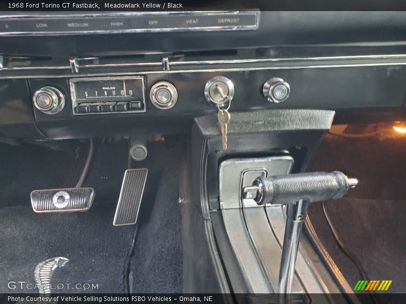Meadowlark Yellow / Black 1968 Ford Torino GT Fastback