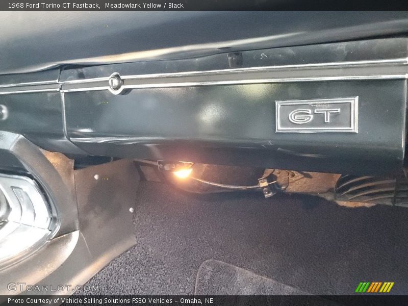 Meadowlark Yellow / Black 1968 Ford Torino GT Fastback