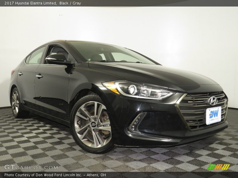 Black / Gray 2017 Hyundai Elantra Limited