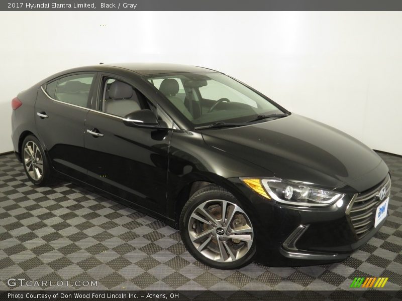 Black / Gray 2017 Hyundai Elantra Limited