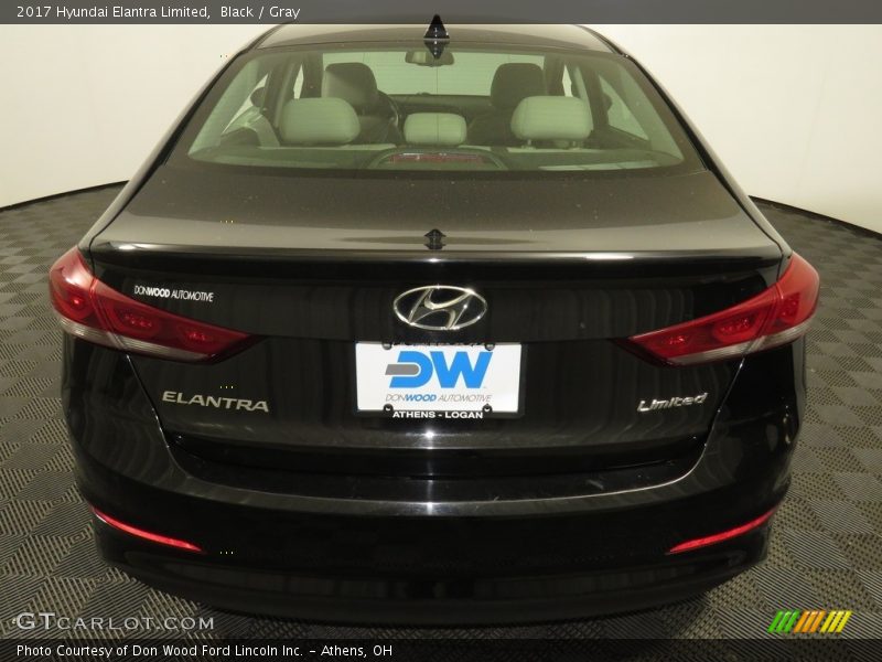 Black / Gray 2017 Hyundai Elantra Limited