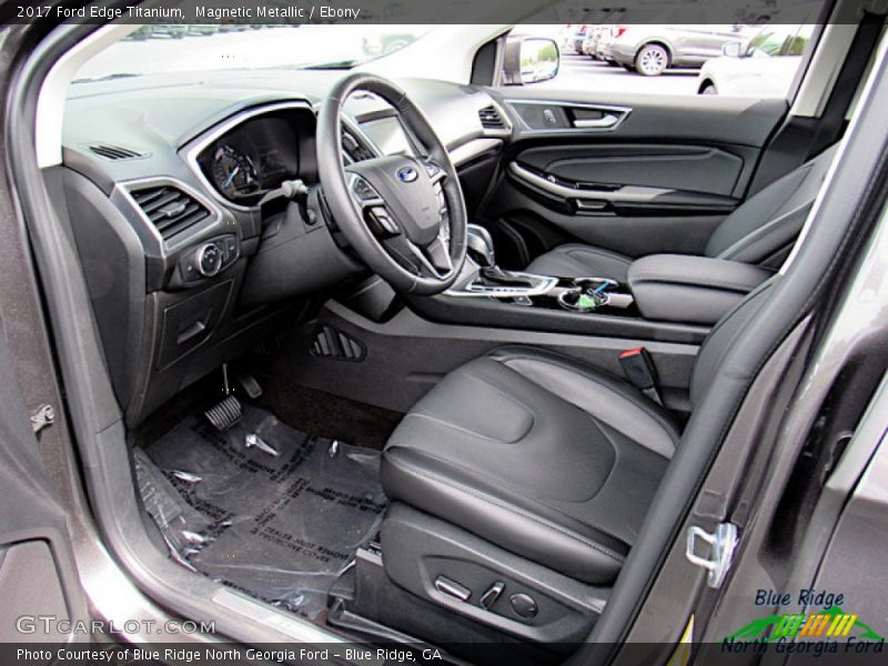 Magnetic Metallic / Ebony 2017 Ford Edge Titanium