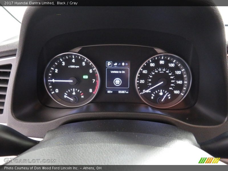 Black / Gray 2017 Hyundai Elantra Limited