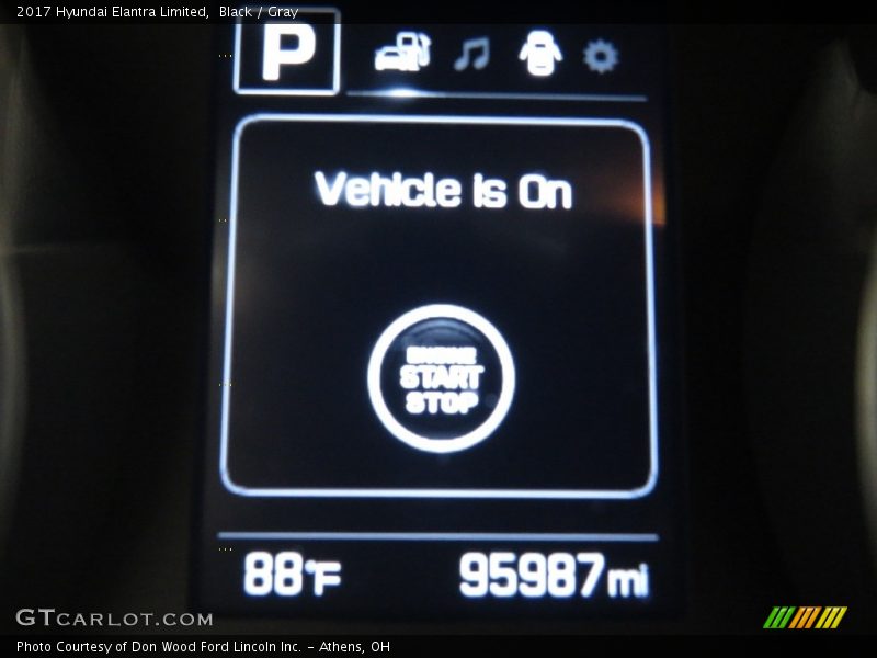 Black / Gray 2017 Hyundai Elantra Limited