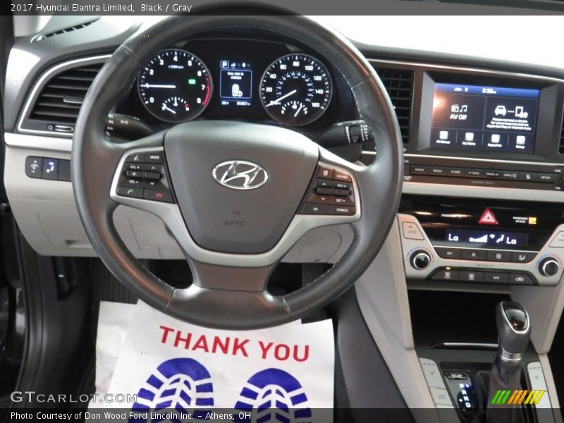 Black / Gray 2017 Hyundai Elantra Limited