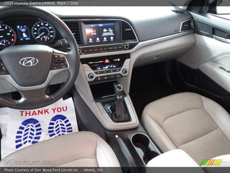 Black / Gray 2017 Hyundai Elantra Limited