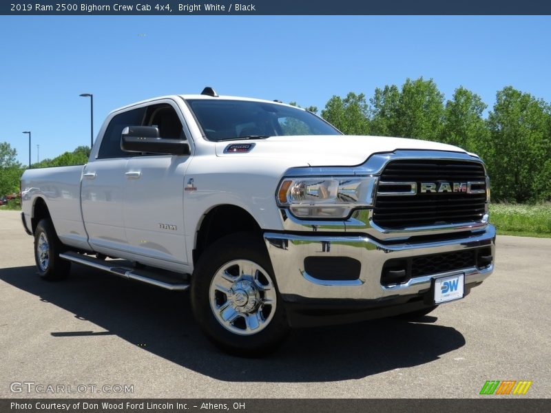 Bright White / Black 2019 Ram 2500 Bighorn Crew Cab 4x4
