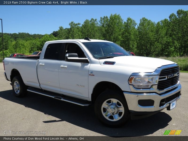 Bright White / Black 2019 Ram 2500 Bighorn Crew Cab 4x4