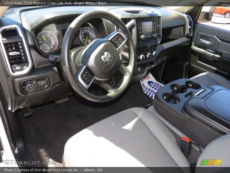 Bright White / Black 2019 Ram 2500 Bighorn Crew Cab 4x4