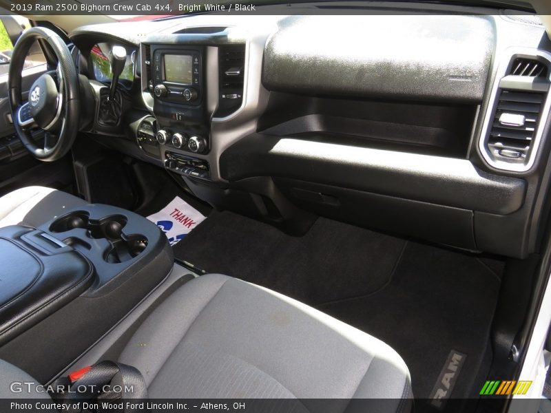 Bright White / Black 2019 Ram 2500 Bighorn Crew Cab 4x4