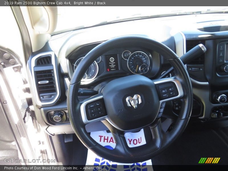 Bright White / Black 2019 Ram 2500 Bighorn Crew Cab 4x4
