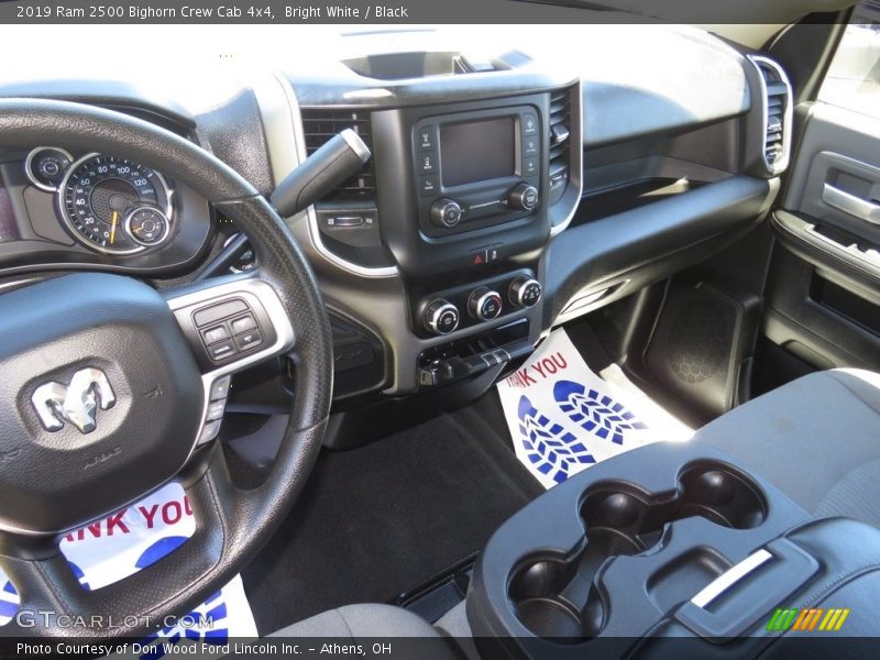 Bright White / Black 2019 Ram 2500 Bighorn Crew Cab 4x4
