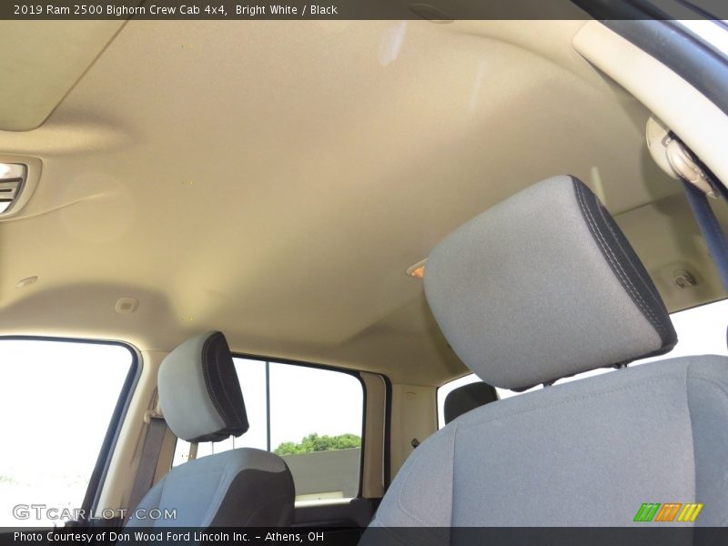 Bright White / Black 2019 Ram 2500 Bighorn Crew Cab 4x4