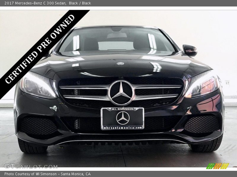 Black / Black 2017 Mercedes-Benz C 300 Sedan