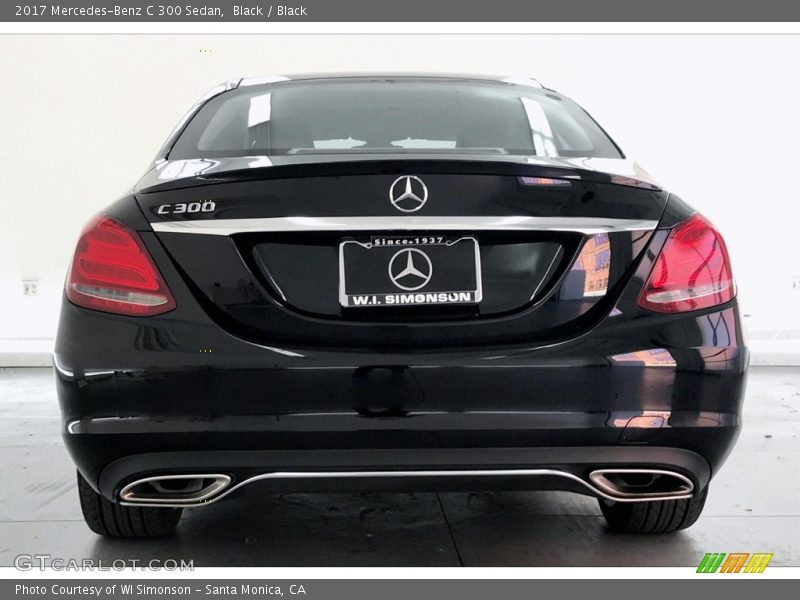Black / Black 2017 Mercedes-Benz C 300 Sedan