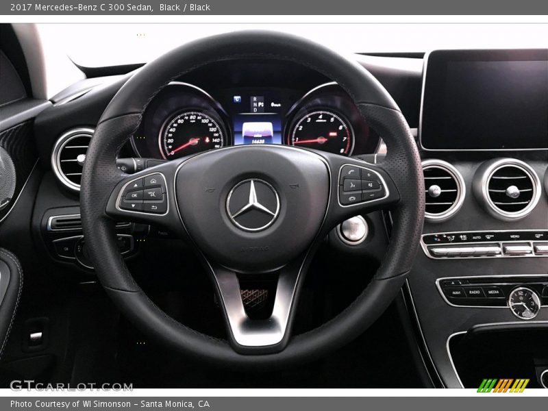 Black / Black 2017 Mercedes-Benz C 300 Sedan