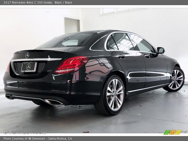 Black / Black 2017 Mercedes-Benz C 300 Sedan