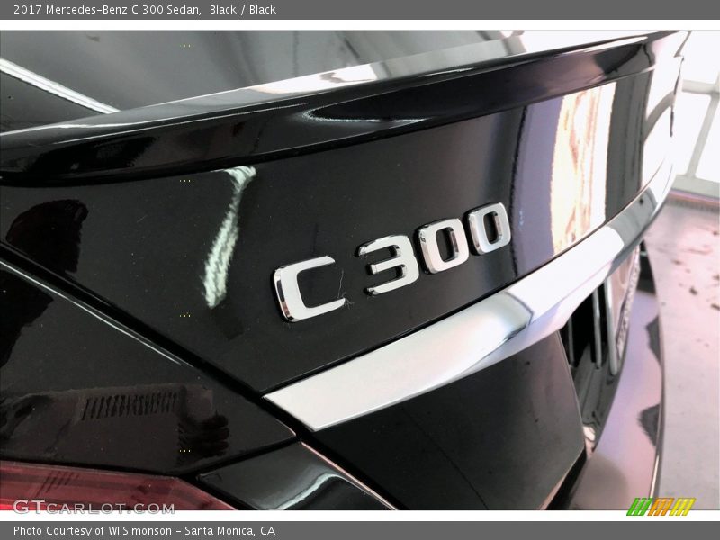Black / Black 2017 Mercedes-Benz C 300 Sedan