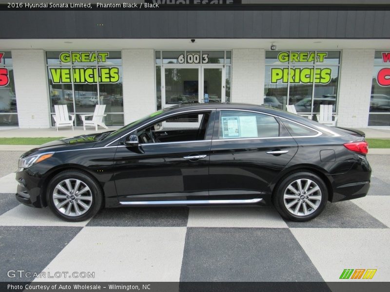 Phantom Black / Black 2016 Hyundai Sonata Limited