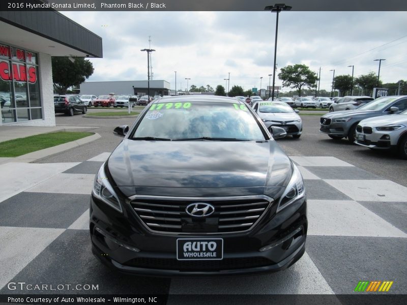 Phantom Black / Black 2016 Hyundai Sonata Limited