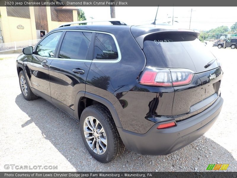 Diamond Black Crystal Pearl / Black 2020 Jeep Cherokee Latitude Plus