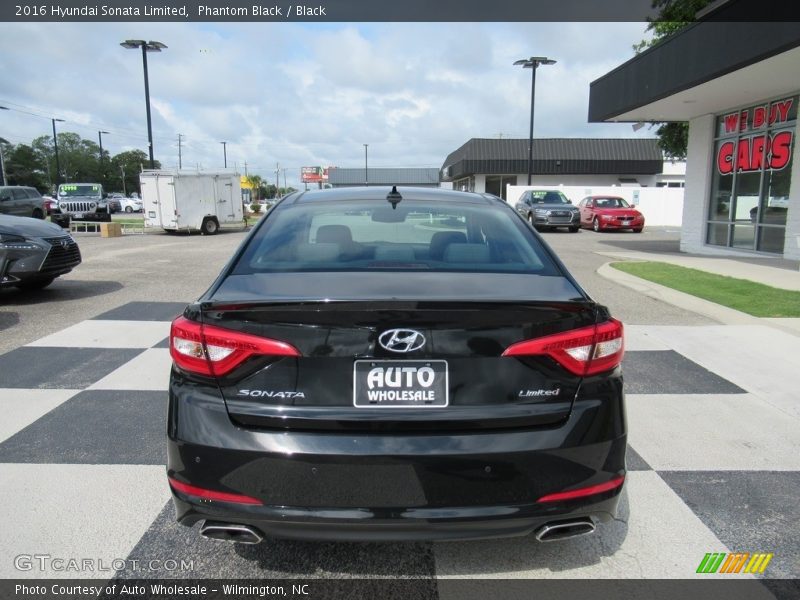 Phantom Black / Black 2016 Hyundai Sonata Limited