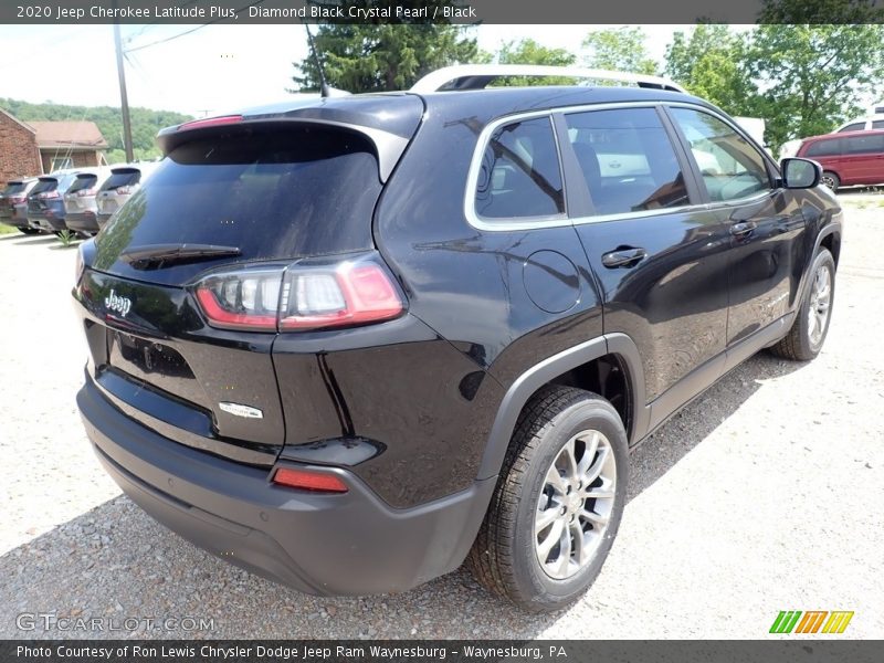 Diamond Black Crystal Pearl / Black 2020 Jeep Cherokee Latitude Plus