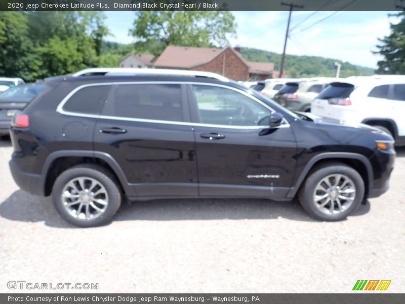 Diamond Black Crystal Pearl / Black 2020 Jeep Cherokee Latitude Plus