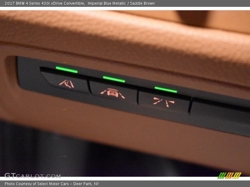 Imperial Blue Metallic / Saddle Brown 2017 BMW 4 Series 430i xDrive Convertible