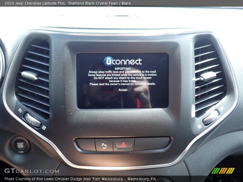 Diamond Black Crystal Pearl / Black 2020 Jeep Cherokee Latitude Plus