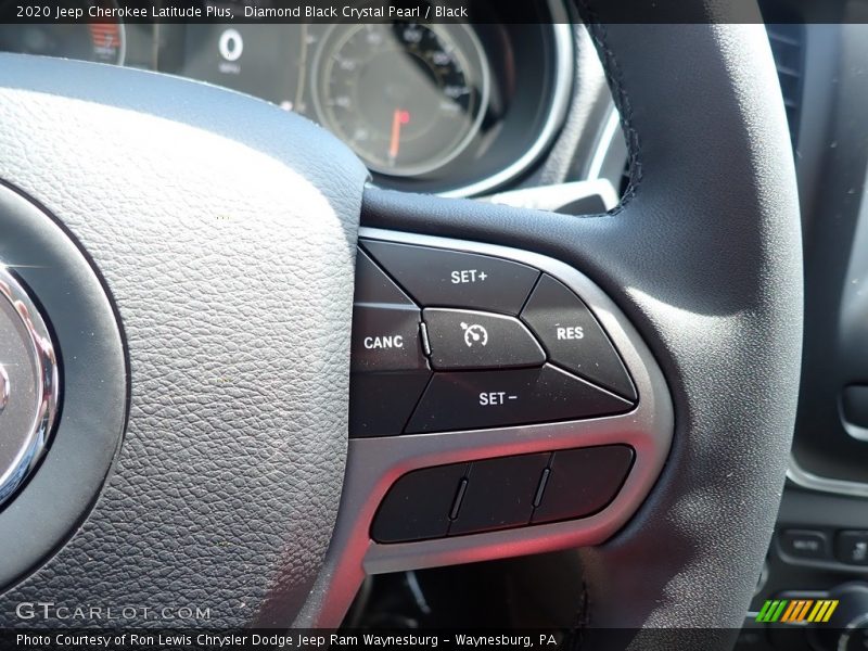 Diamond Black Crystal Pearl / Black 2020 Jeep Cherokee Latitude Plus