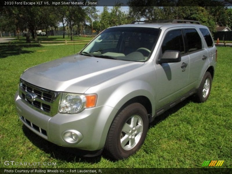 Ingot Silver Metallic / Stone 2010 Ford Escape XLT V6