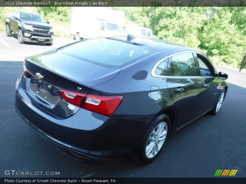 Blue Velvet Metallic / Jet Black 2016 Chevrolet Malibu LT