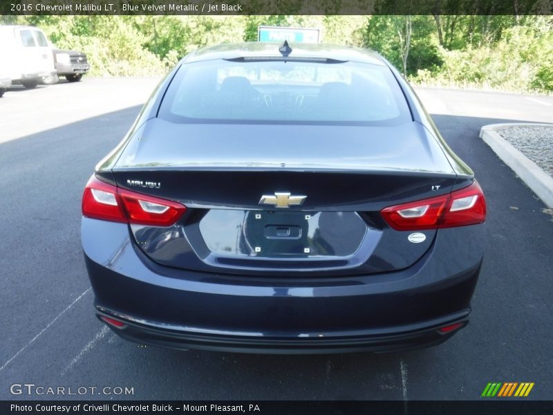 Blue Velvet Metallic / Jet Black 2016 Chevrolet Malibu LT