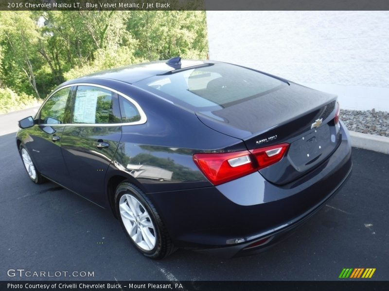Blue Velvet Metallic / Jet Black 2016 Chevrolet Malibu LT