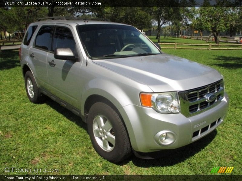 Ingot Silver Metallic / Stone 2010 Ford Escape XLT V6