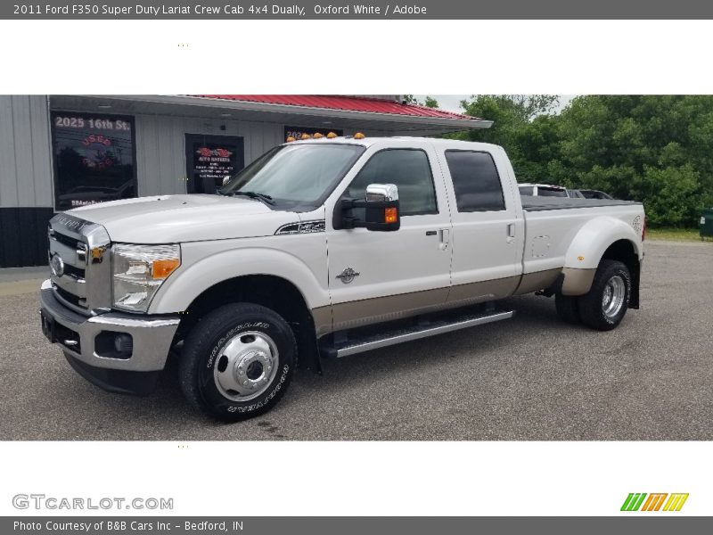 Oxford White / Adobe 2011 Ford F350 Super Duty Lariat Crew Cab 4x4 Dually