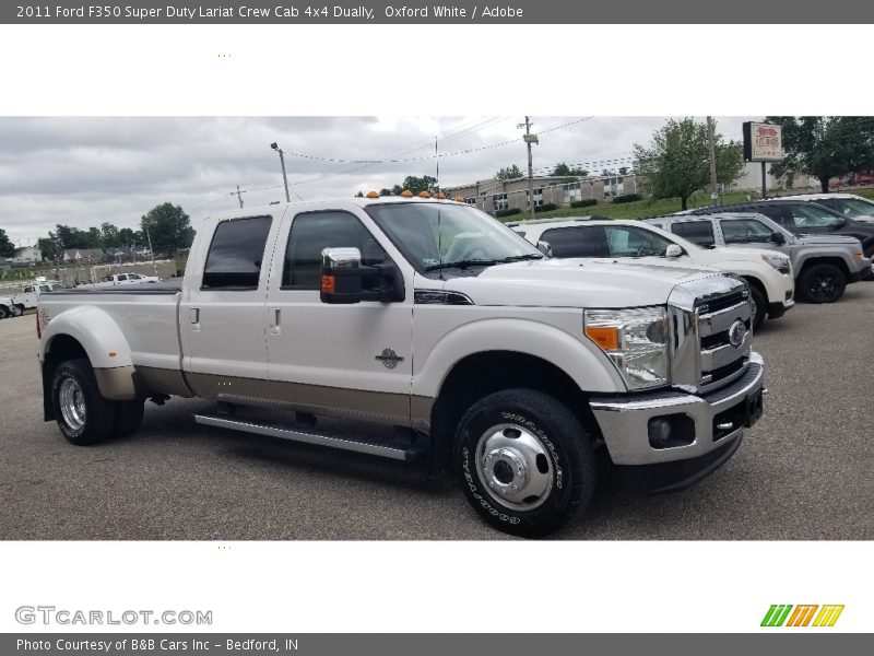 Oxford White / Adobe 2011 Ford F350 Super Duty Lariat Crew Cab 4x4 Dually
