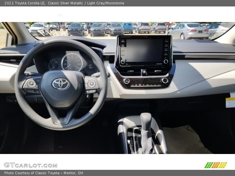 Dashboard of 2021 Corolla LE