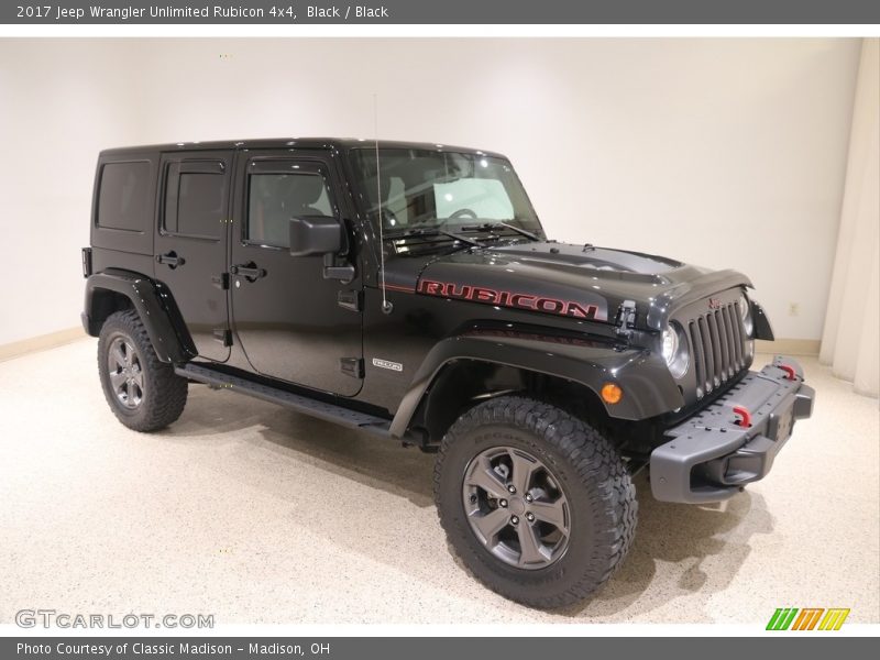 Black / Black 2017 Jeep Wrangler Unlimited Rubicon 4x4