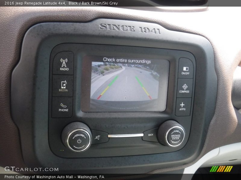 Black / Bark Brown/Ski Grey 2016 Jeep Renegade Latitude 4x4