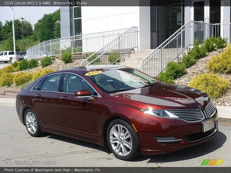 Front 3/4 View of 2016 MKZ 2.0 AWD