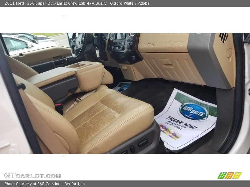 Oxford White / Adobe 2011 Ford F350 Super Duty Lariat Crew Cab 4x4 Dually